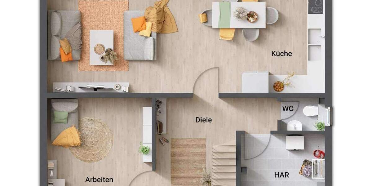 Einfamilienhaus Walschleben - 6 Zimmer, 144 m&sup2;, 278.520&euro; | Angebot:25691778