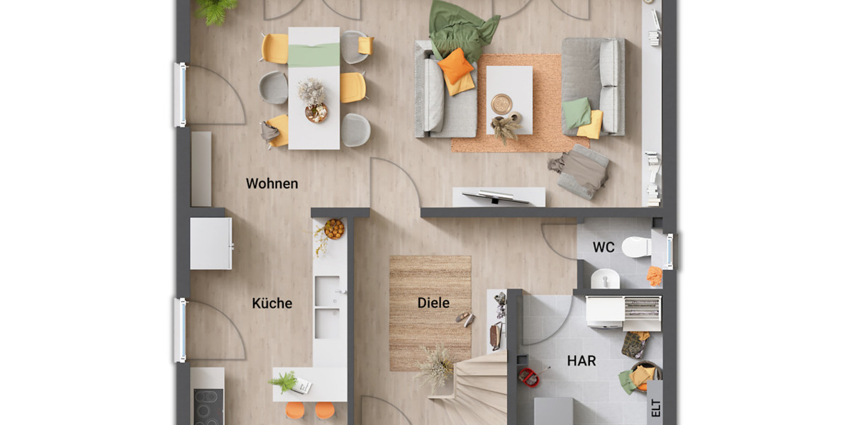 Einfamilienhaus Apolda - 4 Zimmer, 126 m&sup2;, 358.016&euro; | Angebot:25781006