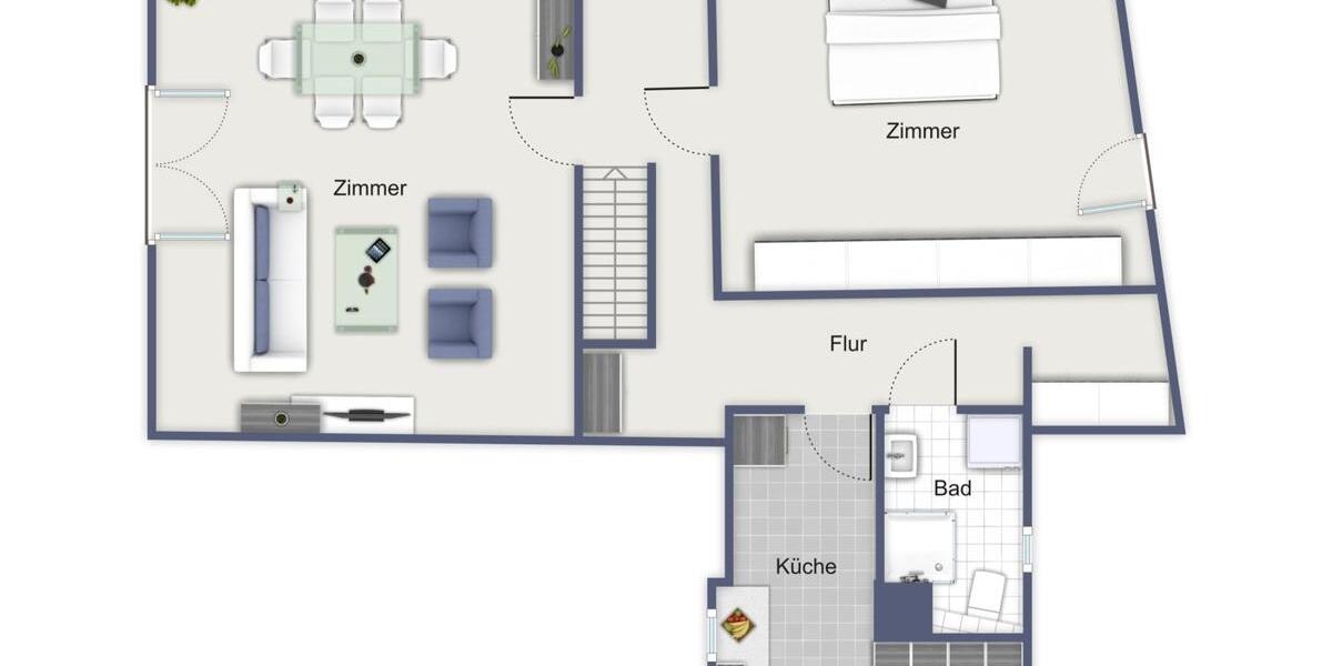 Dachgeschoßwohnung Jena Burgau - 2 Zimmer, 66 m&sup2;, 850&euro; | Angebot:25902656
