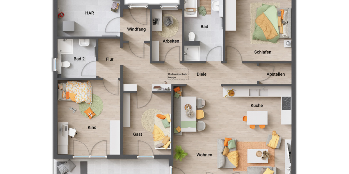 Bungalow Am Ettersberg - 6 Zimmer, 133 m&sup2;, 303.430&euro; | Angebot:25737875