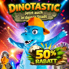 Dinotastic Live! Die Reise zum Feuervulkan 20.02.2027 Messe Erfurt