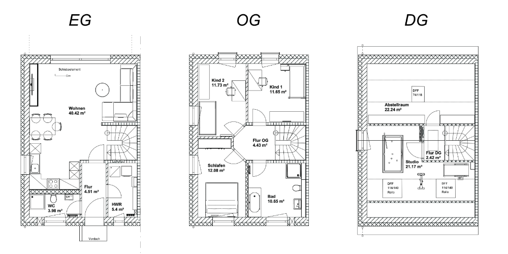 Reihenendhaus Erfurt Vieselbach - 5 Zimmer, 150 m&sup2;, 519.200&euro; | Angebot:25707344