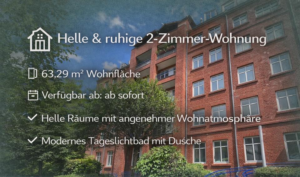 Etagenwohnung Erfurt Andreasvorstadt - 2 Zimmer, 63 m&sup2;, 728&euro; | Angebot:25906020