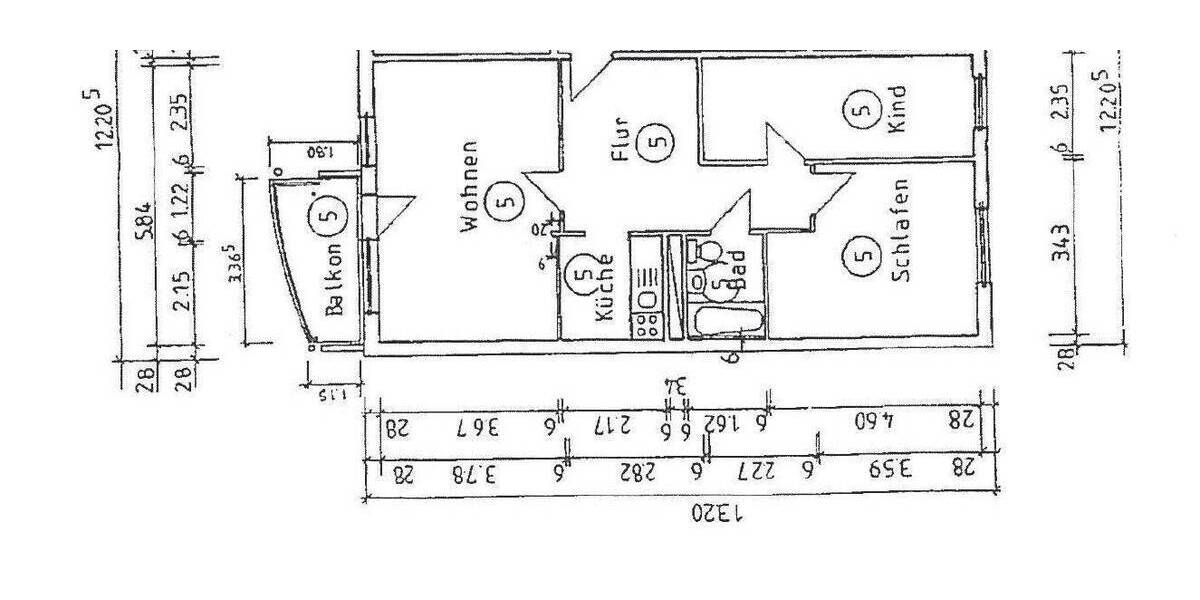 Etagenwohnung Weimar Weststadt - 3 Zimmer, 74 m&sup2;, 555&euro; | Angebot:26016317