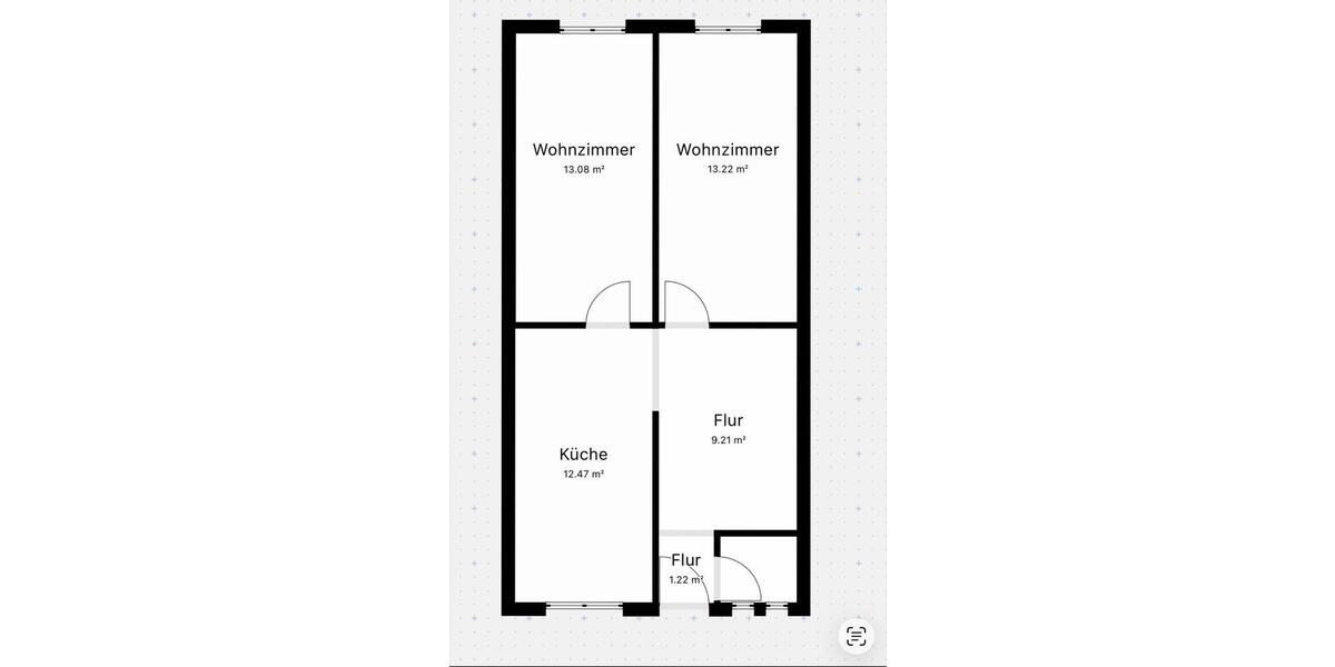 Etagenwohnung Erfurt Johannesvorstadt - 2 Zimmer, 53 m&sup2;, 480&euro; | Angebot:25994961