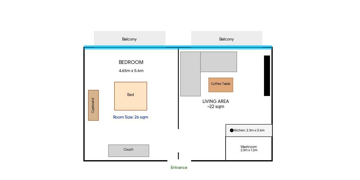 Etagenwohnung Jena Burgau - 2 Zimmer, 50 m&sup2;, 810&euro; | Angebot:26527724