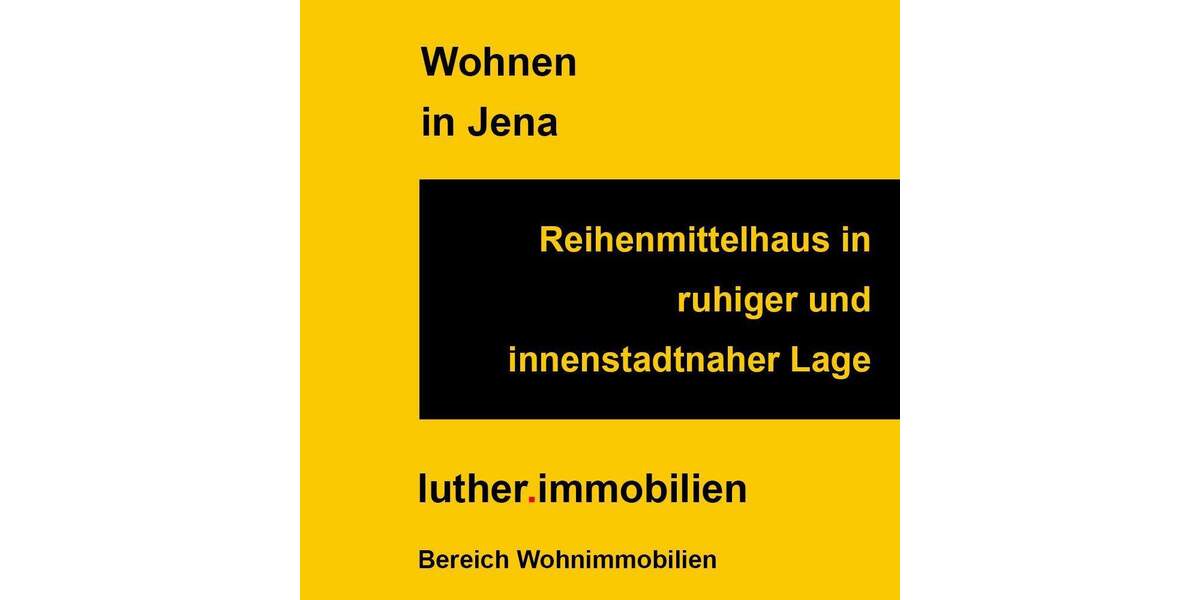 Reihenmittelhaus Jena Nord - 3 Zimmer, 93 m&sup2;, 349.000&euro; | Angebot:25732299